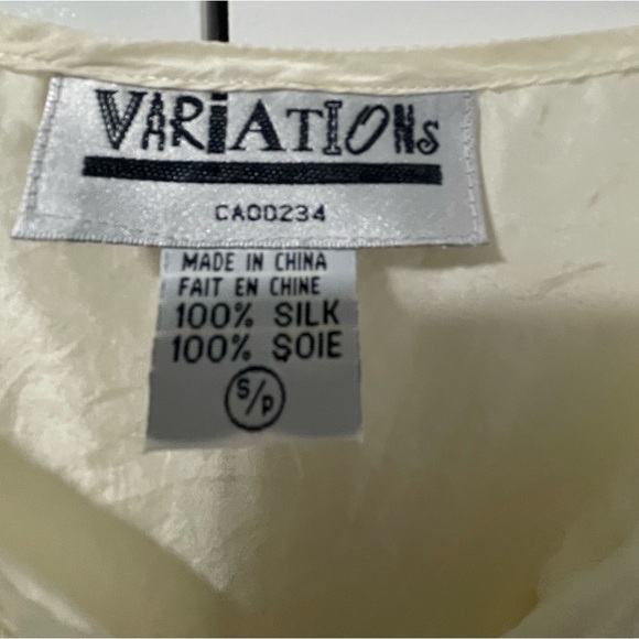#72-VIBRATIONS- Vintage 100% silk camisole - Picture 3 of 3